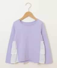 KJKDM01024 a.v.v KIDS(アー・ヴェ・ヴェ) [100-130]レースバックシャンカットソー[WEB限定サイズ] ラベンダー