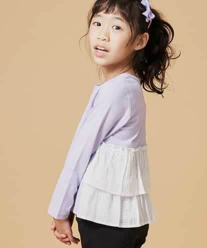 KJKDM01024 a.v.v KIDS [100-130]レースバックシャンカットソー[WEB限定サイズ]