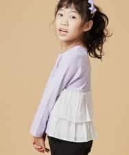 KJKDM01024 a.v.v KIDS(アー・ヴェ・ヴェ) [100-130]レースバックシャンカットソー[WEB限定サイズ] ラベンダー
