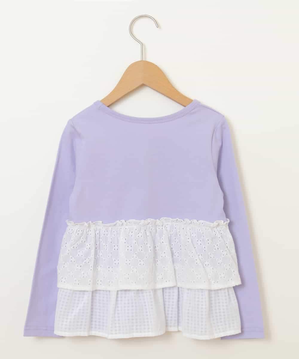 KJKDM01024 a.v.v KIDS(アー・ヴェ・ヴェ) [100-130]レースバックシャンカットソー[WEB限定サイズ] ラベンダー
