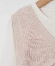 KJKDM03039 a.v.v KIDS(アー・ヴェ・ヴェ) [100-130]ギャザーリボンベストティアードカットソーセット[WEB限定サイズ] ベージュ