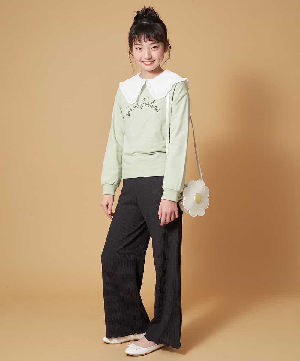 KJKDM04019 a.v.v KIDS(アー・ヴェ・ヴェ) [100-130]ロゴトレーナー[WEB限定サイズ] アイボリー