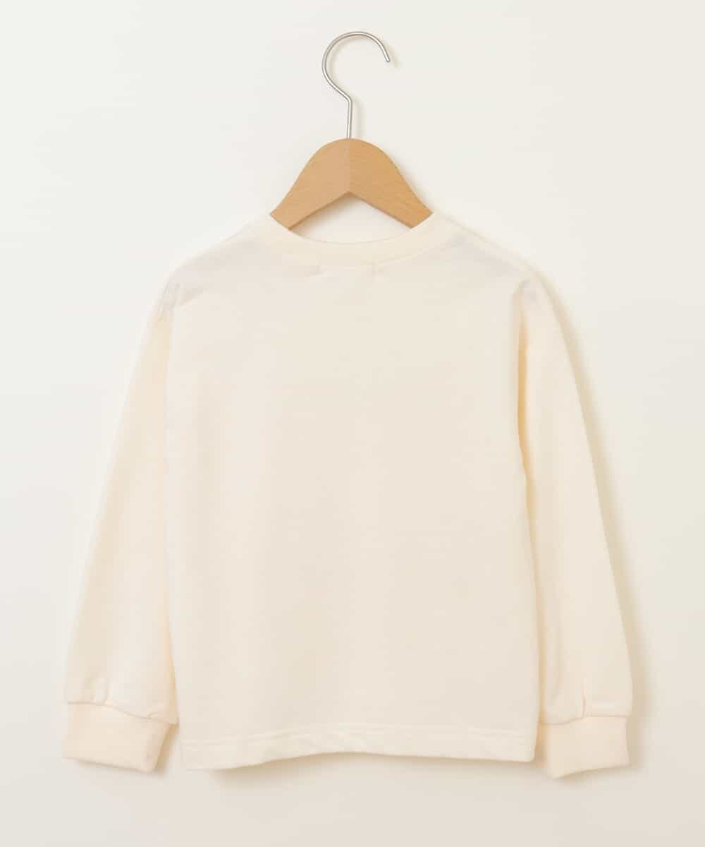 KJKDM04019 a.v.v KIDS(アー・ヴェ・ヴェ) [100-130]ロゴトレーナー[WEB限定サイズ] アイボリー