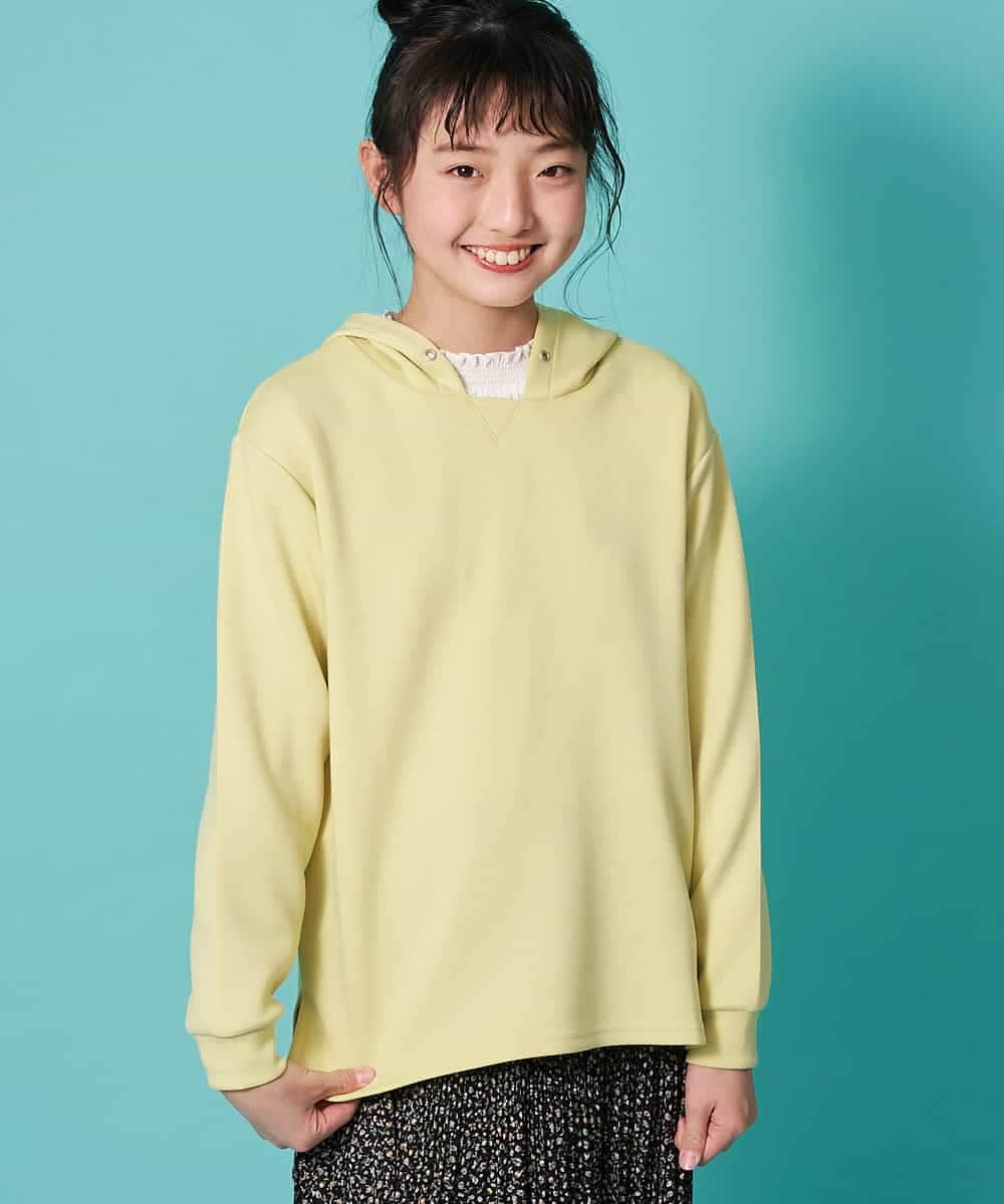 KJKDM05024 a.v.v KIDS(アー・ヴェ・ヴェ) [100-130]ダンボールフードパーカー[WEB限定サイズ] ダークグレー