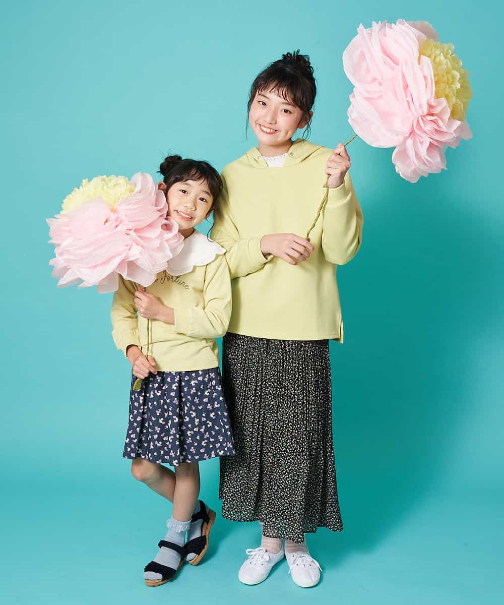 KJKDM05024 a.v.v KIDS(アー・ヴェ・ヴェ) [100-130]ダンボールフードパーカー[WEB限定サイズ] ダークグレー