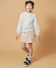 KJKDM09024 a.v.v KIDS(アー・ヴェ・ヴェ) [100-130]【15℃前後に最適！】メロートレーナー[WEB限定サイズ] ベージュ