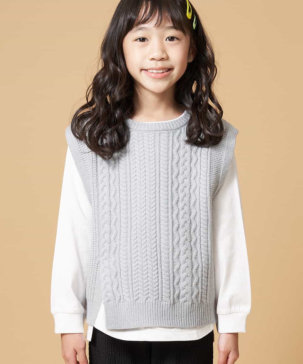 A V V Kids アー ヴェ ヴェ 140 150 アシメケーブルニットベストセット イトキンオンラインストア A V V Kids アー ヴェ ヴェ 140 150 アシメケーブルニットベストセット イトキンオンラインストア