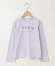 KJKEA20021 a.v.v KIDS(アー・ヴェ・ヴェ) [100-130]モチーフプリントロンT ラベンダー
