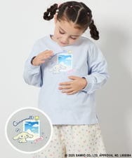 KJKEA81034 a.v.v KIDS(アー・ヴェ・ヴェ) [100-140]【シナモロール】シナモンプリントロンT ライトブルー