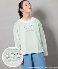KJKEB82039 a.v.v KIDS(アー・ヴェ・ヴェ) [140-150]【ポチャッコ】レイヤード風ロンT グリーン