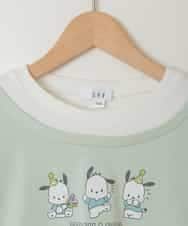 KJKEB82039 a.v.v KIDS(アー・ヴェ・ヴェ) [140-150]【ポチャッコ】レイヤード風ロンT グリーン