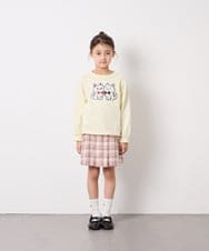 KJKED30021 a.v.v KIDS(アー・ヴェ・ヴェ) [110-150]モチーフアソートロンT ライトイエロー