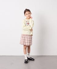 KJKED30021 a.v.v KIDS(アー・ヴェ・ヴェ) [110-150]モチーフアソートロンT ライトイエロー