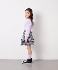 KJKED30021 a.v.v KIDS(アー・ヴェ・ヴェ) [110-150]モチーフアソートロンT ラベンダー