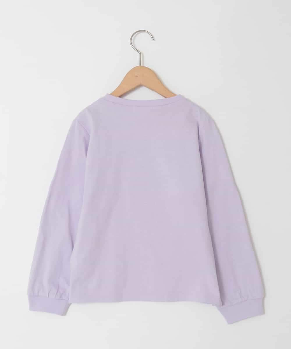 KJKED30021 a.v.v KIDS(アー・ヴェ・ヴェ) [110-150]モチーフアソートロンT ラベンダー
