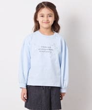 KJKED31026 a.v.v KIDS(アー・ヴェ・ヴェ) [120-160]ロゴアソートロンT ライトブルー