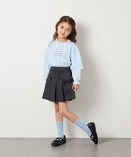 KJKED31026 a.v.v KIDS(アー・ヴェ・ヴェ) [120-160]ロゴアソートロンT ライトブルー