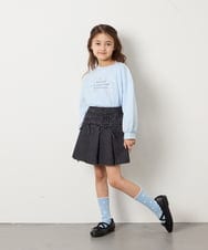 KJKED31026 a.v.v KIDS(アー・ヴェ・ヴェ) [120-160]ロゴアソートロンT ライトブルー