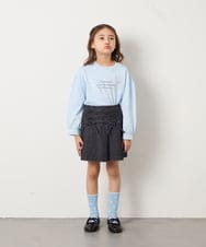 KJKED31026 a.v.v KIDS(アー・ヴェ・ヴェ) [120-160]ロゴアソートロンT ライトブルー