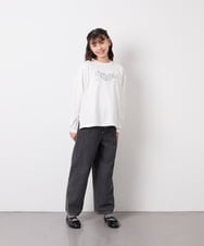 KJKED31026 a.v.v KIDS(アー・ヴェ・ヴェ) [120-160]ロゴアソートロンT ホワイト