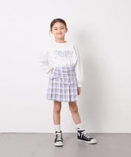 KJKED31026 a.v.v KIDS(アー・ヴェ・ヴェ) [120-160]ロゴアソートロンT ホワイト