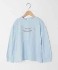 KJKED31026 a.v.v KIDS(アー・ヴェ・ヴェ) [120-160]ロゴアソートロンT ライトブルー