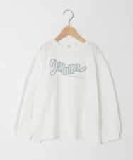 KJKED31026 a.v.v KIDS(アー・ヴェ・ヴェ) [120-160]ロゴアソートロンT ホワイト