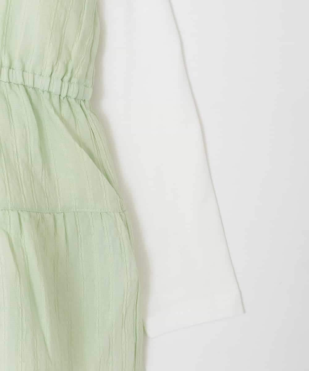 KJKED32039 a.v.v KIDS(アー・ヴェ・ヴェ) [120-160]3WAYレイヤードキャミソールトップス グリーン