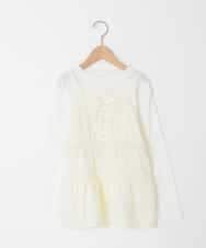 KJKED32039 a.v.v KIDS(アー・ヴェ・ヴェ) [120-160]3WAYレイヤードキャミソールトップス アイボリー