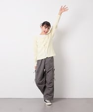 KJKED33044 a.v.v KIDS(アー・ヴェ・ヴェ) [140-160]レイヤード風テレコカットソー ライトイエロー