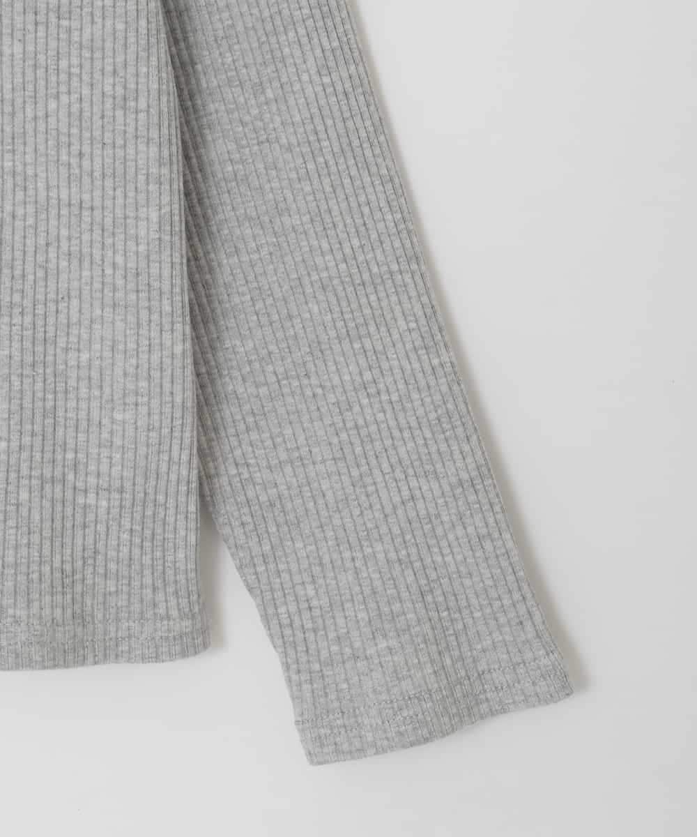 KJKED33044 a.v.v KIDS(アー・ヴェ・ヴェ) [140-160]レイヤード風テレコカットソー ライトグレー