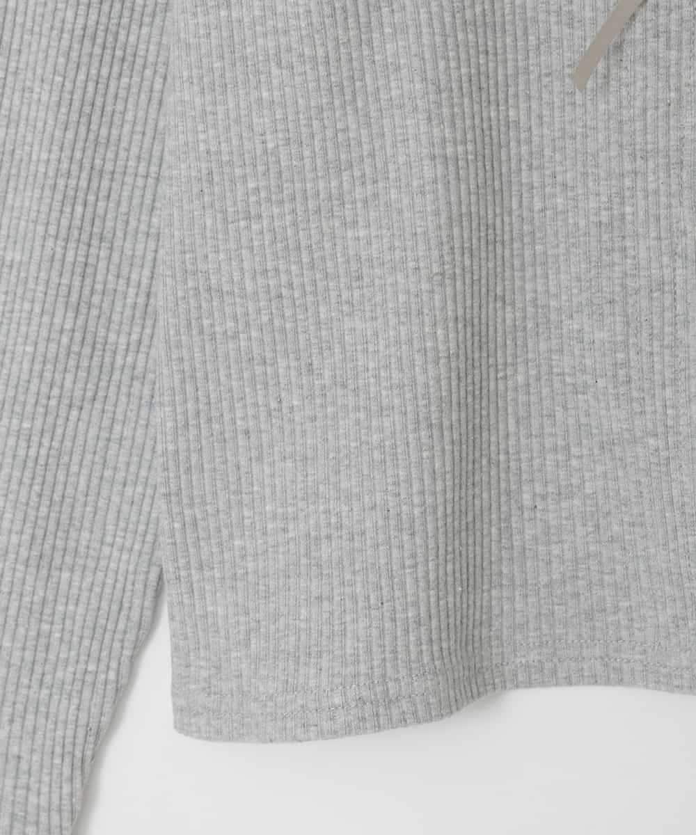 KJKED33044 a.v.v KIDS(アー・ヴェ・ヴェ) [140-160]レイヤード風テレコカットソー ライトグレー