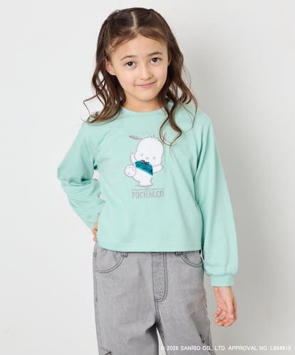 KJKED80034 a.v.v KIDS 【数量限定】[110-140][シナモロール＆ポチャッコ]スパンコールTシャツ