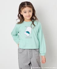 KJKED80034 a.v.v KIDS(アー・ヴェ・ヴェ) 【数量限定】[110-140][シナモロール＆ポチャッコ]スパンコールTシャツ グリーン