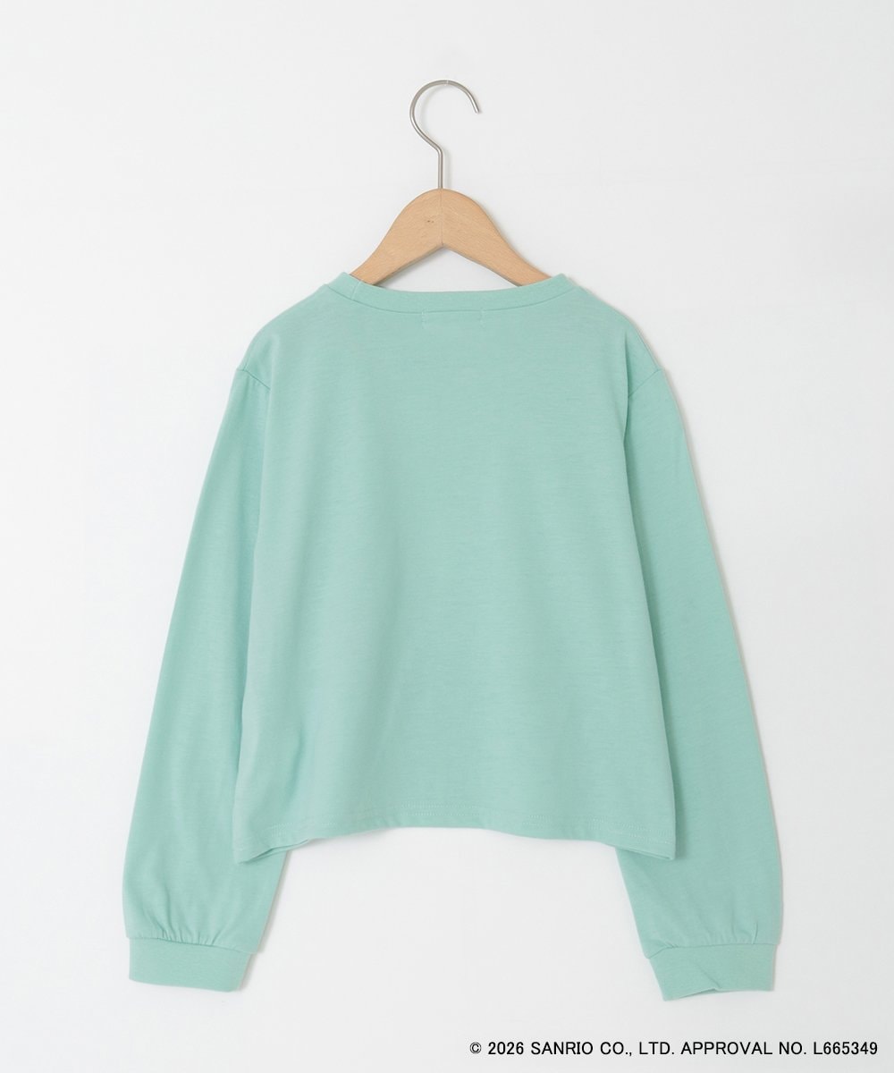 KJKED80034 a.v.v KIDS(アー・ヴェ・ヴェ) 【数量限定】[110-140][シナモロール＆ポチャッコ]スパンコールTシャツ グリーン