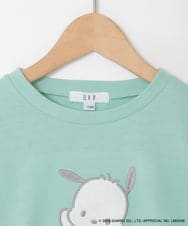 KJKED80034 a.v.v KIDS(アー・ヴェ・ヴェ) 【数量限定】[110-140][シナモロール＆ポチャッコ]スパンコールTシャツ グリーン