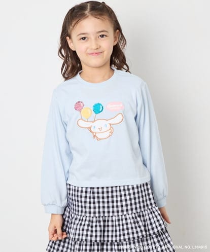 KJKED80034 a.v.v KIDS 【数量限定】[110-140][シナモロール＆ポチャッコ]スパンコールTシャツ