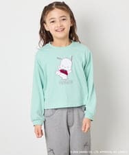 KJKED80034 a.v.v KIDS(アー・ヴェ・ヴェ) 【数量限定】[110-140][シナモロール＆ポチャッコ]スパンコールTシャツ ライトブルー