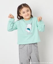 KJKED80034 a.v.v KIDS(アー・ヴェ・ヴェ) 【数量限定】[110-140][シナモロール＆ポチャッコ]スパンコールTシャツ ライトブルー