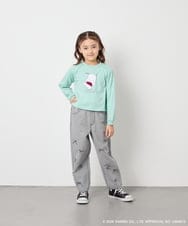 KJKED80034 a.v.v KIDS(アー・ヴェ・ヴェ) 【数量限定】[110-140][シナモロール＆ポチャッコ]スパンコールTシャツ ライトブルー