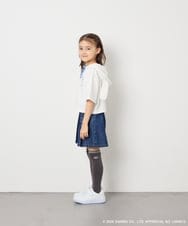 KJKED81044 a.v.v KIDS(アー・ヴェ・ヴェ) 【数量限定】[110-160][シナモロール＆ポチャッコ]ミミ付きオーバーTシャツ アイボリー