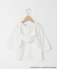 KJKED81044 a.v.v KIDS(アー・ヴェ・ヴェ) 【数量限定】[110-160][シナモロール＆ポチャッコ]ミミ付きオーバーTシャツ アイボリー