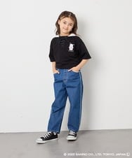 KJKED81044 a.v.v KIDS(アー・ヴェ・ヴェ) 【数量限定】[110-160][シナモロール＆ポチャッコ]ミミ付きオーバーTシャツ アイボリー