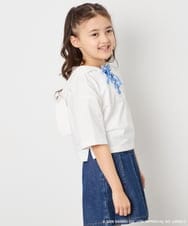 KJKED81044 a.v.v KIDS(アー・ヴェ・ヴェ) 【数量限定】[110-160][シナモロール＆ポチャッコ]ミミ付きオーバーTシャツ アイボリー