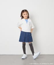 KJKED81044 a.v.v KIDS(アー・ヴェ・ヴェ) 【数量限定】[110-160][シナモロール＆ポチャッコ]ミミ付きオーバーTシャツ アイボリー
