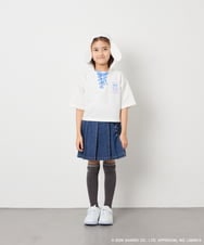 KJKED81044 a.v.v KIDS(アー・ヴェ・ヴェ) 【数量限定】[110-160][シナモロール＆ポチャッコ]ミミ付きオーバーTシャツ アイボリー