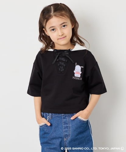 KJKED81044 a.v.v KIDS 【数量限定】[110-160][シナモロール＆ポチャッコ]ミミ付きオーバーTシャツ