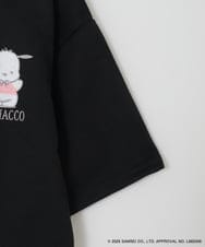 KJKED81044 a.v.v KIDS(アー・ヴェ・ヴェ) 【数量限定】[110-160][シナモロール＆ポチャッコ]ミミ付きオーバーTシャツ ブラック