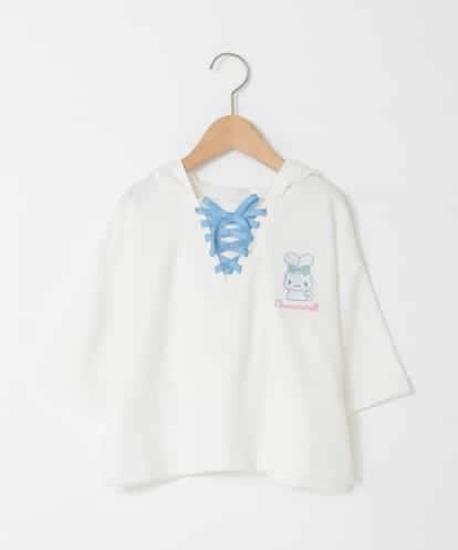 KJKED81044 a.v.v KIDS 【数量限定】[110-160][シナモロール＆ポチャッコ]ミミ付きオーバーTシャツ