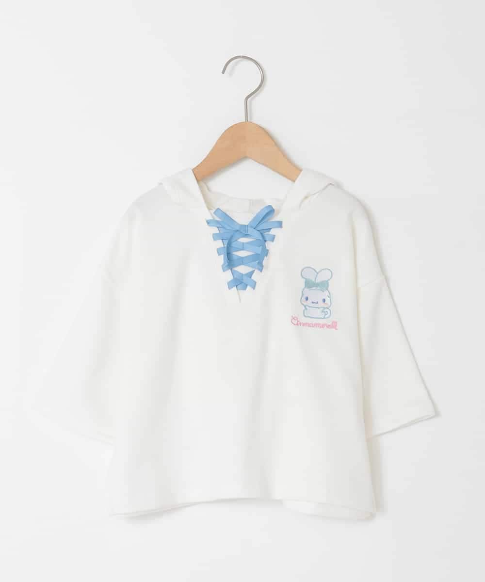 KJKED81044 a.v.v KIDS 【数量限定】[110-160][シナモロール＆ポチャッコ]ミミ付きオーバーTシャツ